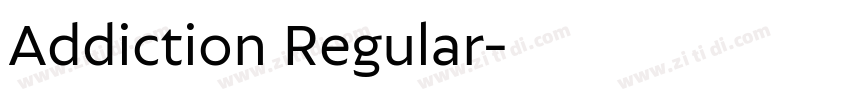 Addiction Regular字体转换